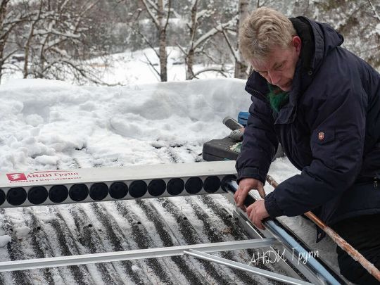 Солнечные коллекторы в Карелии
