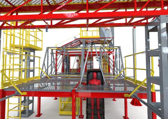 ОСНОВНЫЕ КОЛОНЫ КОМПЛЕКСА АЛЬПИНИСТ  ИМИТИРУЮТ ОСНОВНЫЕ ЭЛЕМЕНТЫ ОПОРЫ, ПОРТАЛЫ, БАШНИ, МАЧТЫ, СТОЛБЫ