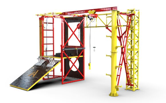 Стенд - тренажер для верхолазных и стропальных работ