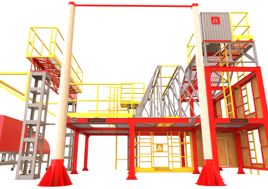 Имитация опор контактной сети