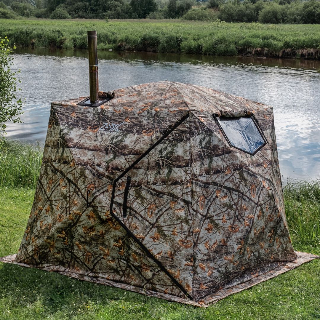 баня палатка с печкой