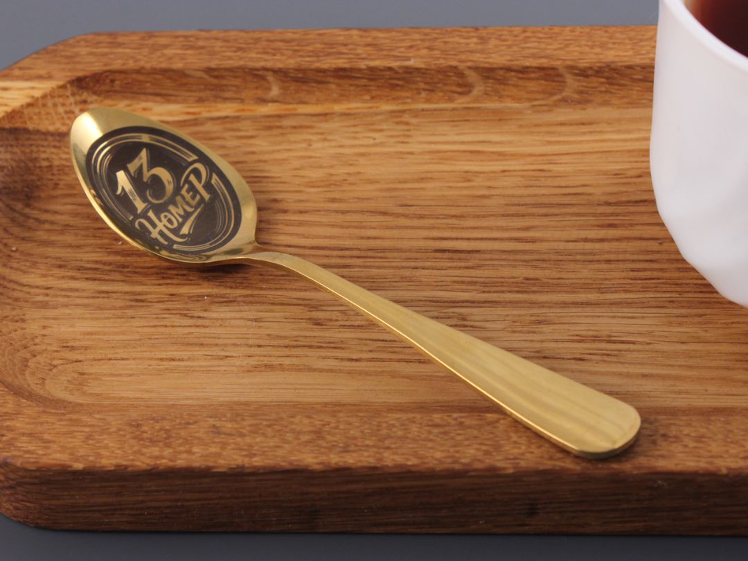 Ложка с номером хоккеиста