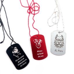 Гравировка на адресниках для собак