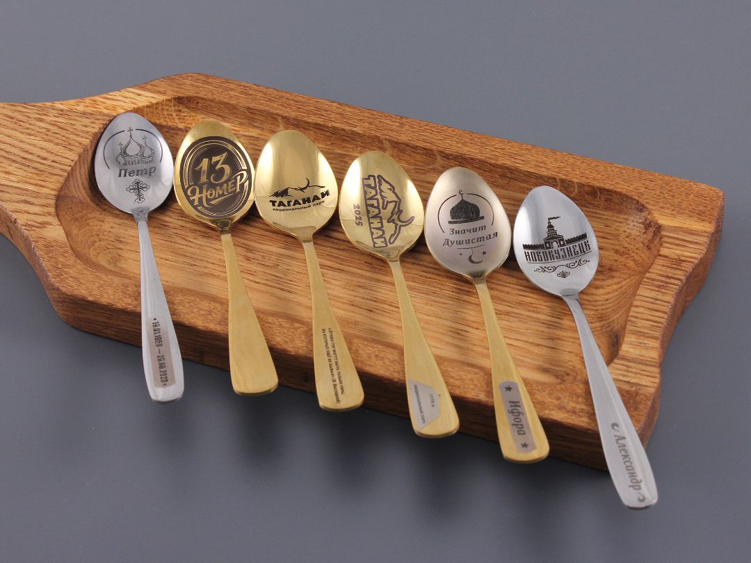 Примеры ложек с гравировкой