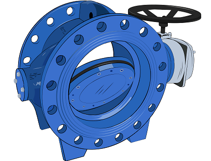 затвор фланцевый