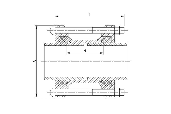 Чертеж муфты ДРК 700 BF ST