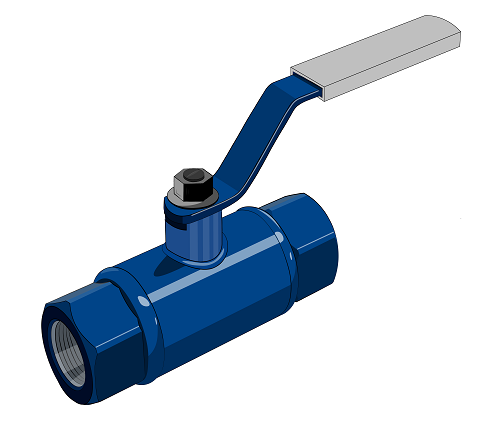 муфтовый шаровой кран