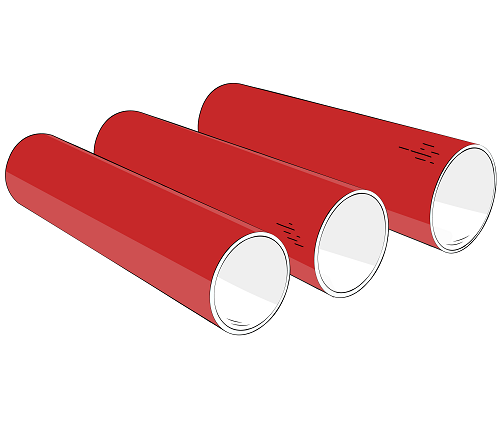 Труба ПНД красная для кабеля