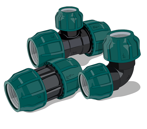Компрессионные фитинги ПНД
