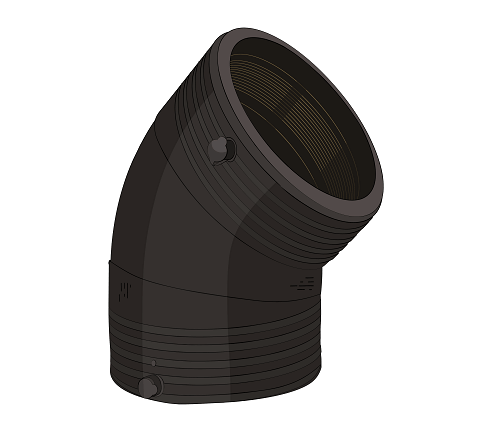 Угол 45 градусов электросварной ПНД ПЭ