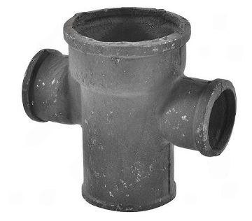 Канализационные фитинги крест чугунный 90 градусов