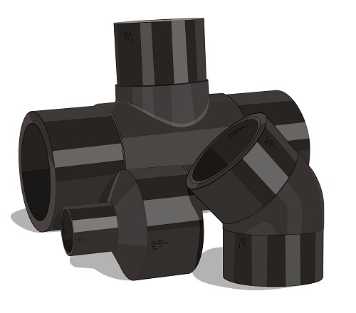 Литые фитинги для ПНД труб