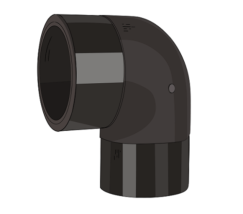 Отвод 90 градусов литой спигот