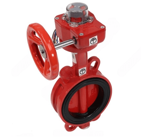 затвор с концевыми выключателями