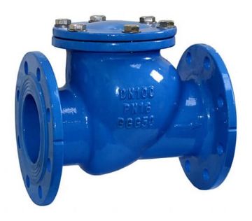 Клапан обратный межфланцевый поворотный