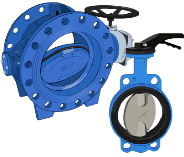 фланцевые и межфланцевые затворы