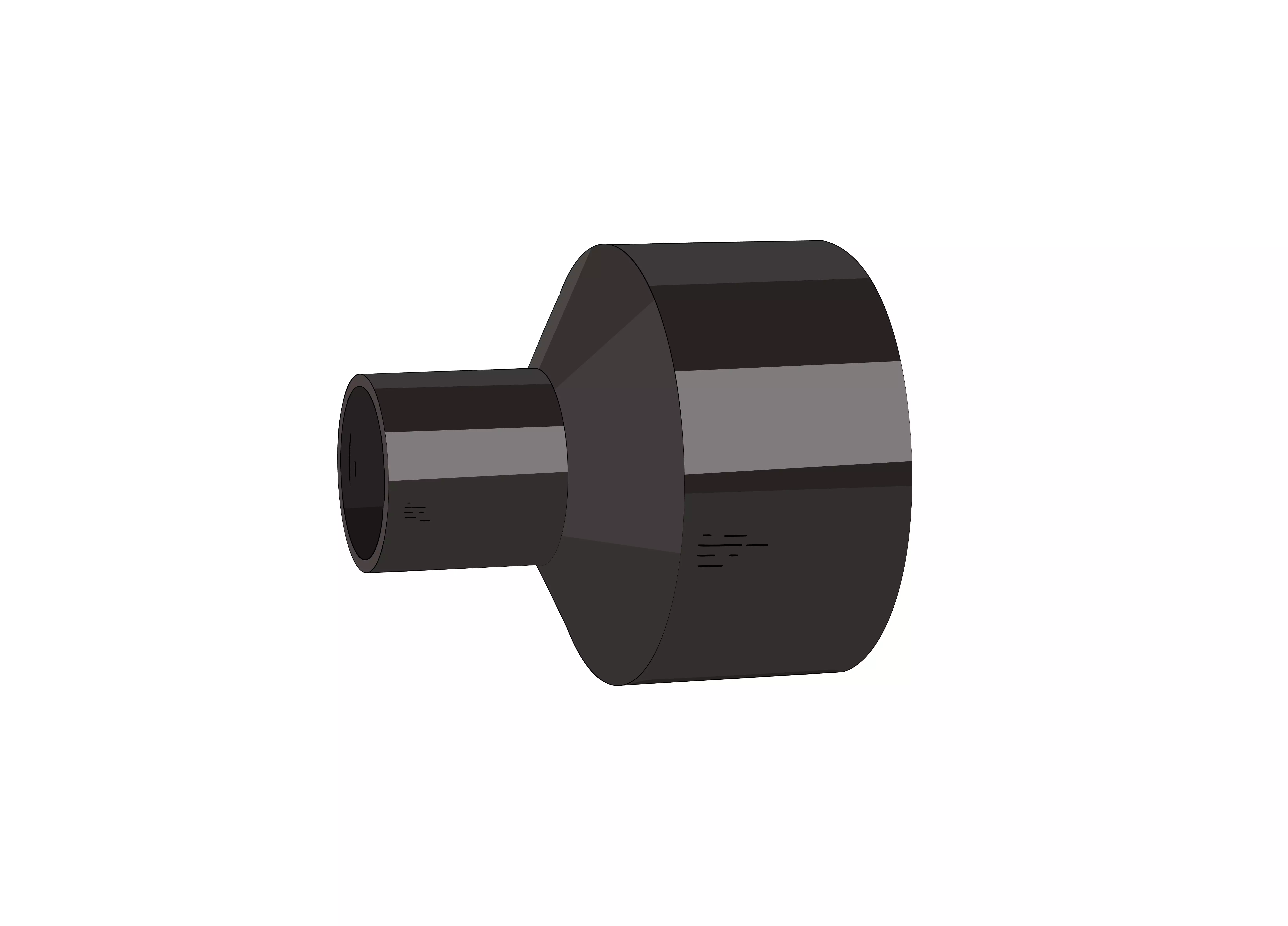 литые (спигот) переходы ПНД