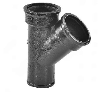 Канализационные фитинги тройник чугунный 45 градусов