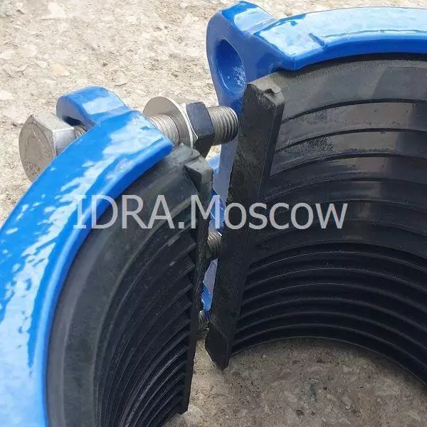 чугунная двухсоставная свертная муфта