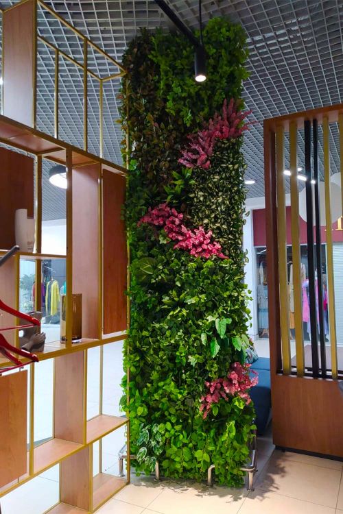 Фитостена №2 для кафе "Пенка" студией фитодизайна "Green Level"
