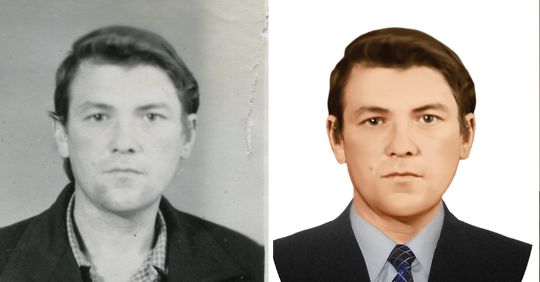 ретушь фото на памятник