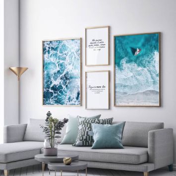 Постер на холсте в тонкой раме