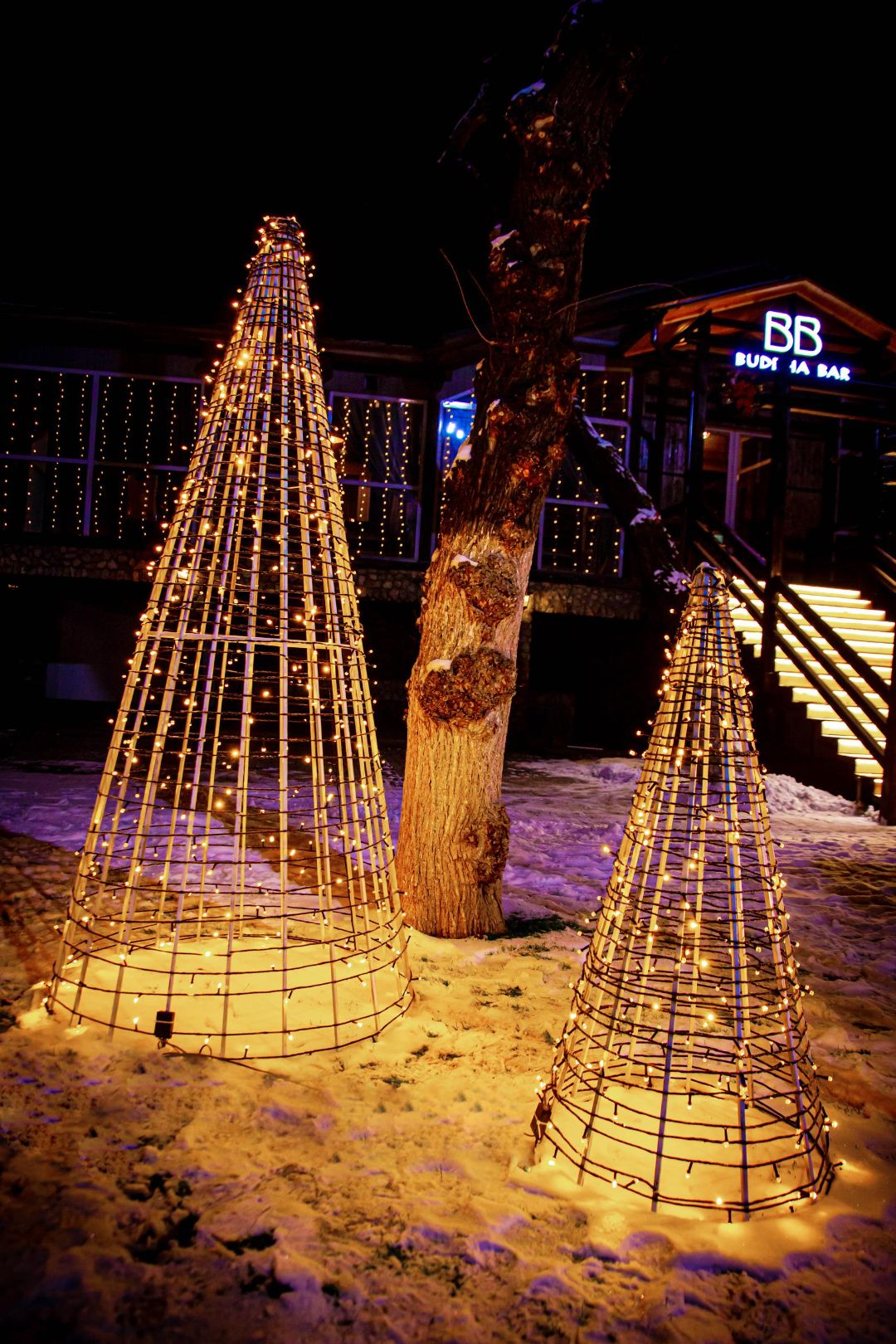 инсталляция, Новый год, новыйгод декор, гирлянды, елка металл,  christmas, decorations