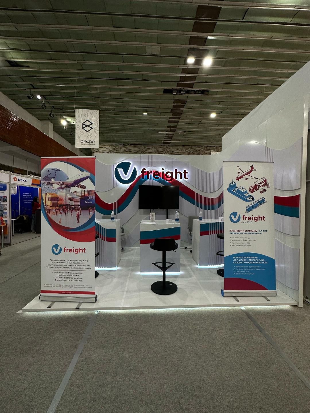 выставочный стенд, выставка, рекламное, производство, бутафория, Бишкек, пенопласт, металл, декор, изделия, инсталляция