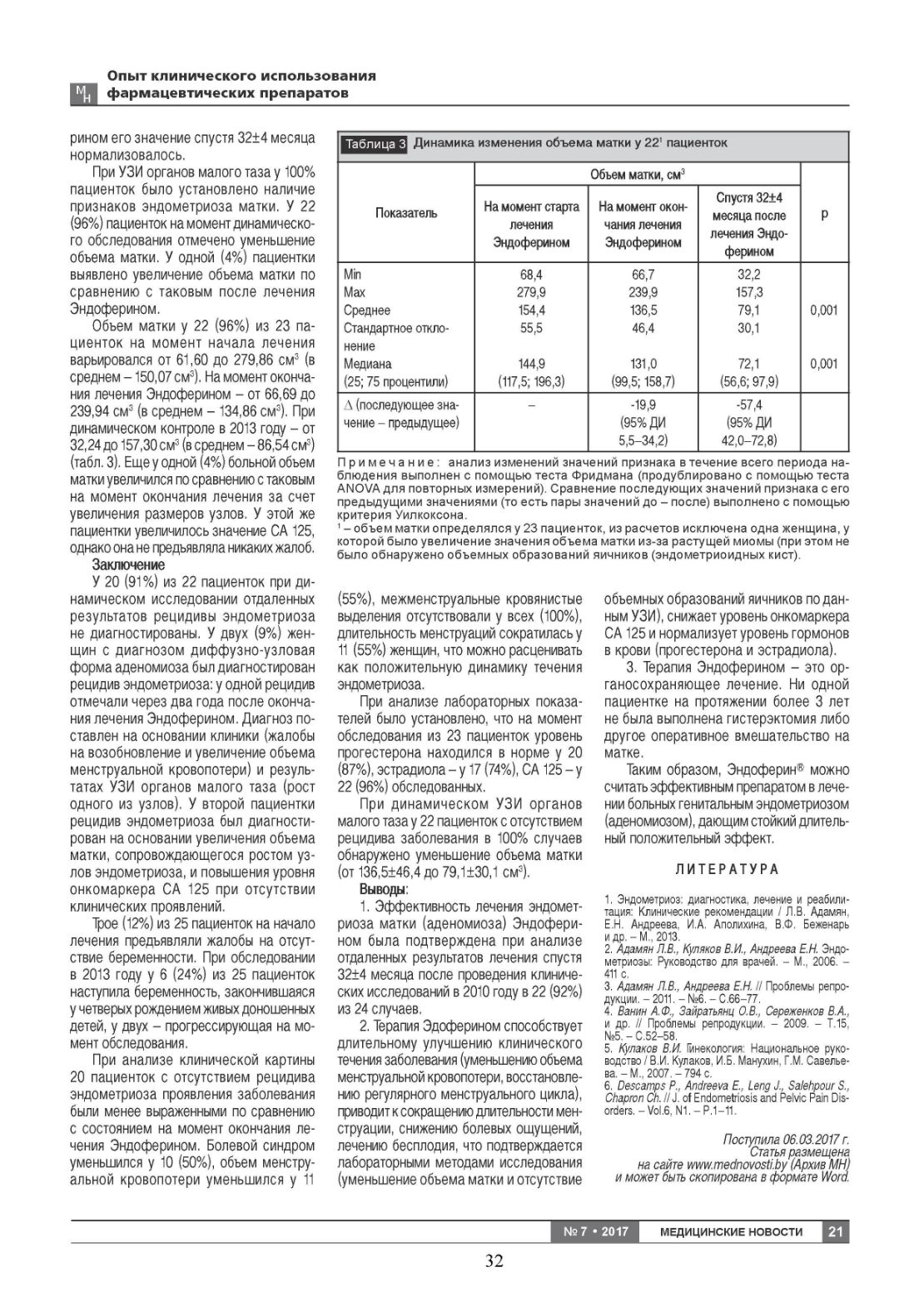 Информация для врачей и специалистов