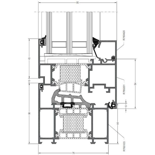 Алюминиевые окна и двери РЕХАУ RESOLUT RANGE 76