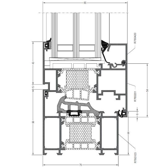 Алюминиевые окна и двери РЕХАУ RESOLUT RANGE 76