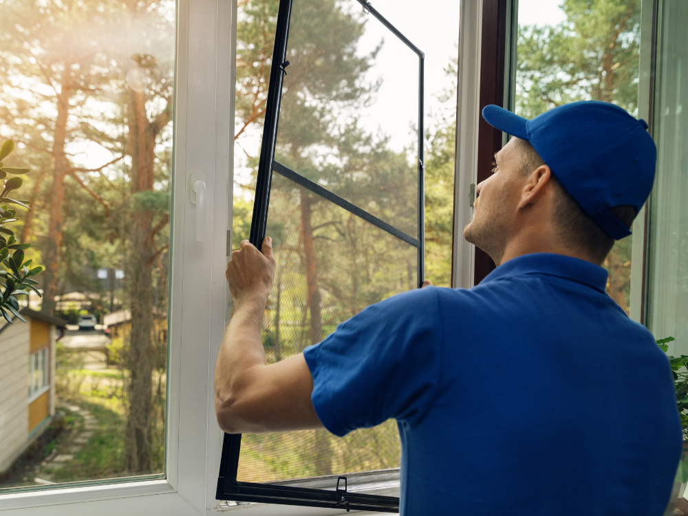 Москитные сетки стеклопакет пластиковый