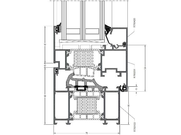 Алюминиевая оконная система РЕХАУ RESOLUT RANGE 76