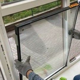 Замена стекла стеклопакета окна ремонт