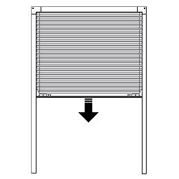 Сетки плиссе открывание вертикальное
