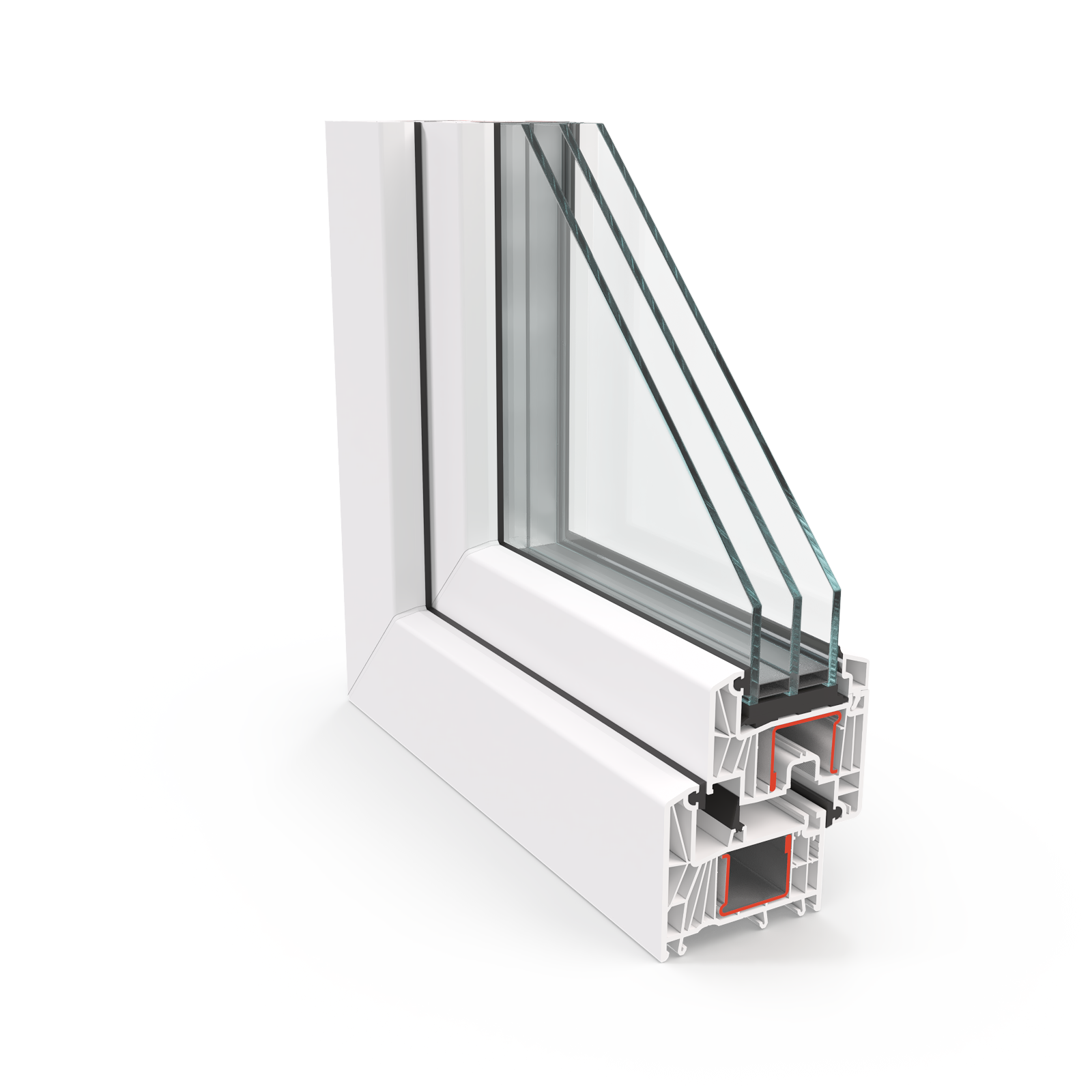 Окна Пластика РЕХАУ DIAMANT квадратный штапик