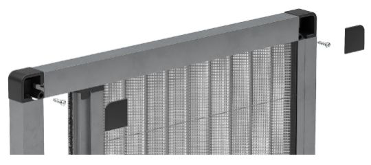 Сетка Гармошка Плиссе Оптима установка