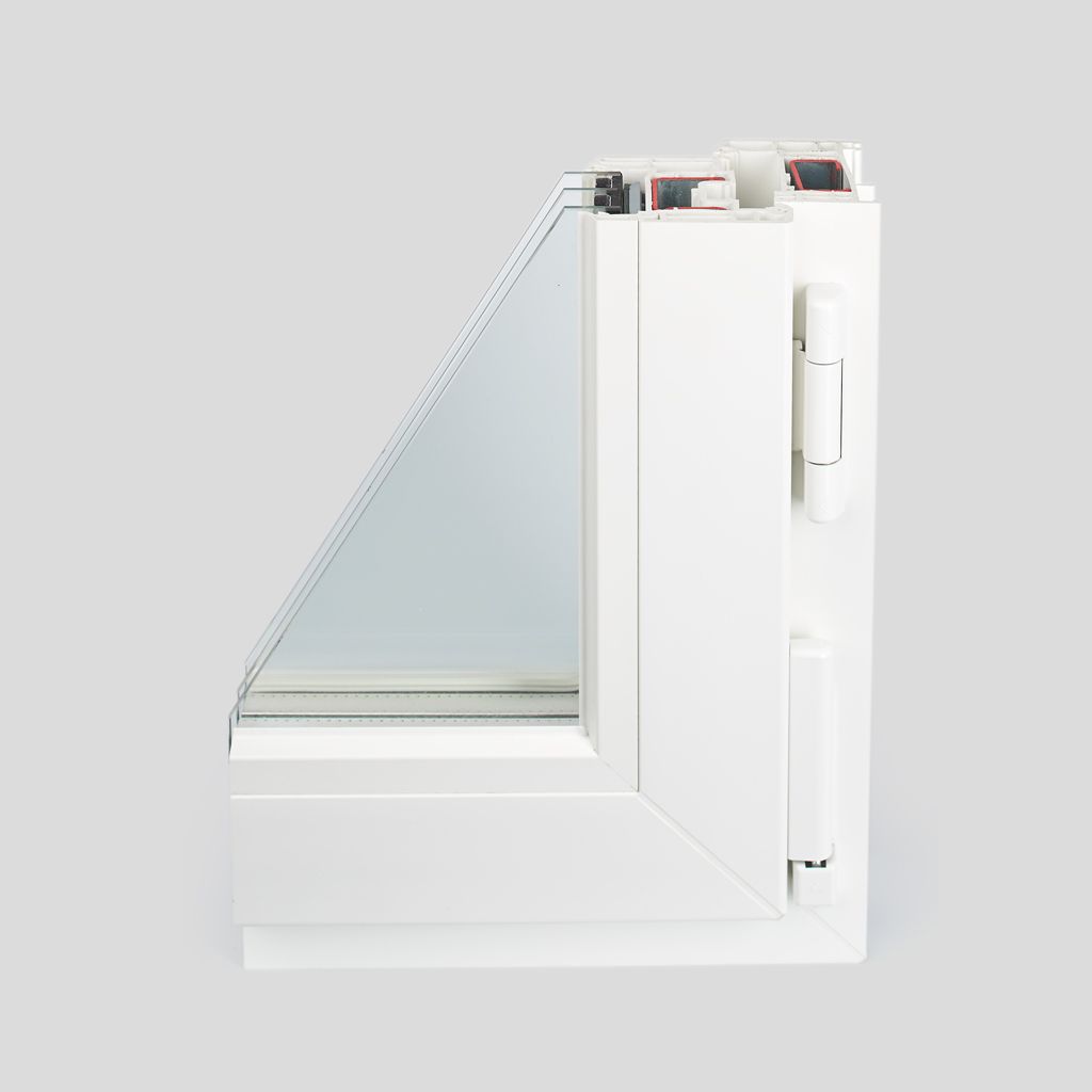 Окно пластика Рехау селект 60 фото изнутри с петлями