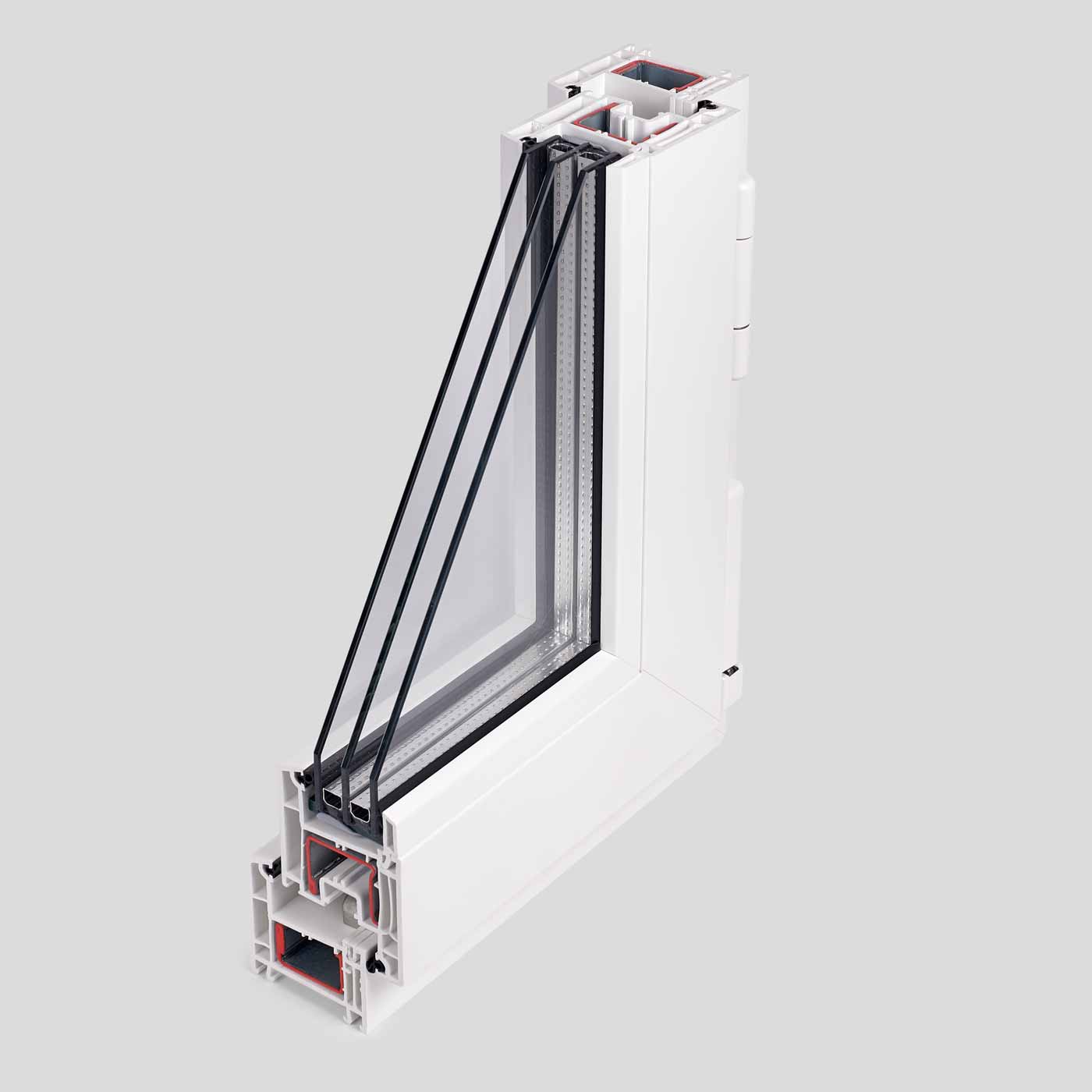 Окно пластика Рехау селект 60 фото изнутри закрытая створка