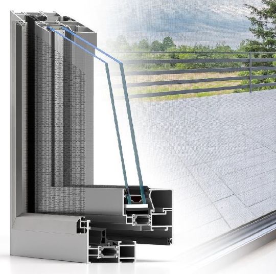 Москитная сетка алюминиевые окна AlumSN