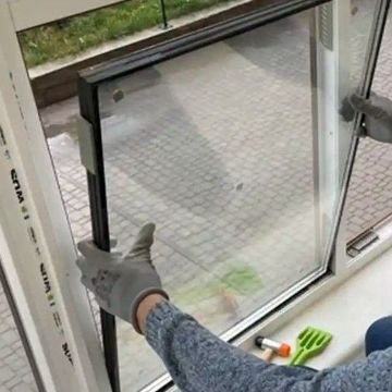 Замена стекла стеклопакета