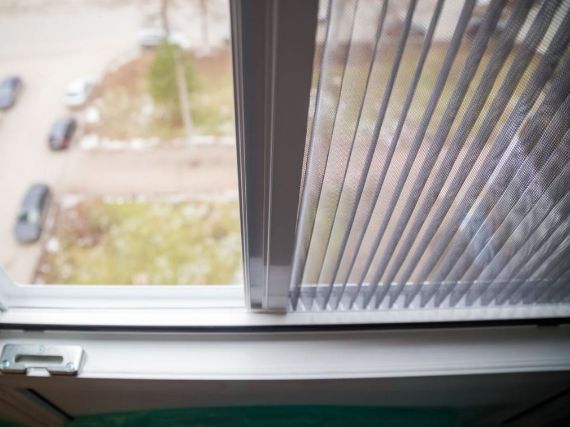 Антикошка сетка плиссе