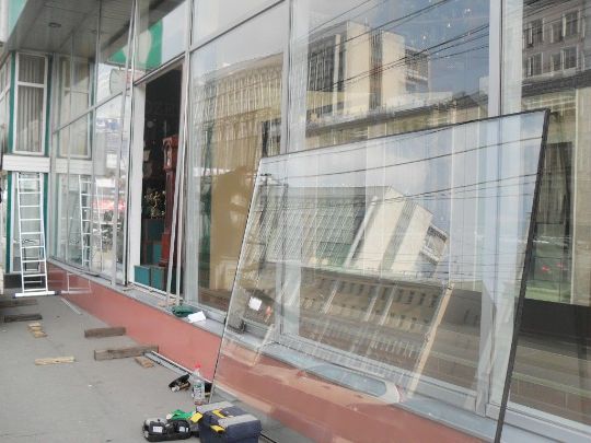 Замена стеклопакета алюминиевые окна