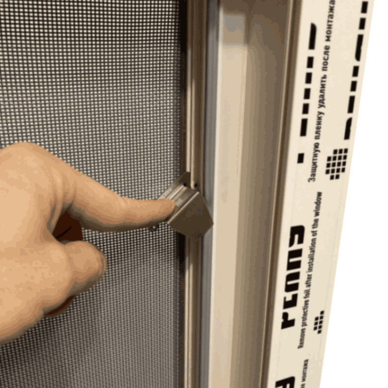 Москитные сетки алюминиевые окна USN сетки установка фото