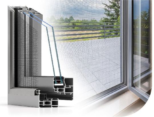 Москитная сетка алюминиевые окна AlumSN Алюм СН