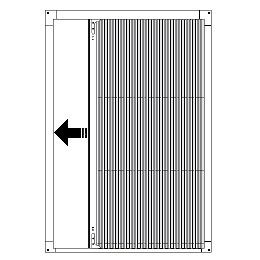 Сетки плиссе открывание Слева направо или справа на лево