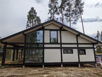 ideahouse,дом в стиле фахверк, фахверковыйдом под ключ, загородный дом, фахверк, каркасный дом, дом из клееного бруса