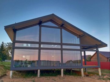 ideahouse,дом в стиле фахверк, фахверковыйдом под ключ, загородный дом, фахверк, каркасный дом, дом из клееного бруса