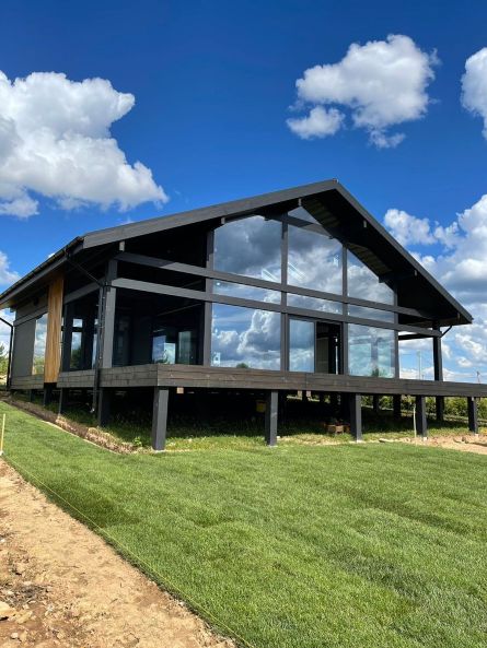 Дом ideahouse в стиле фахверк, фахверковый дом, загородный дом в стиле фахверк, каркасный дом, проект каркасного дома