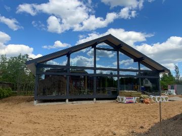 ideahouse,дом в стиле фахверк, фахверковыйдом под ключ, загородный дом, фахверк, каркасный дом, дом из клееного бруса